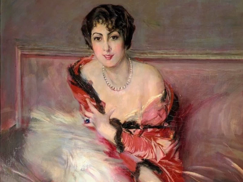 1842-Giovanni Boldini - Madame Juillard in rosso, 1912